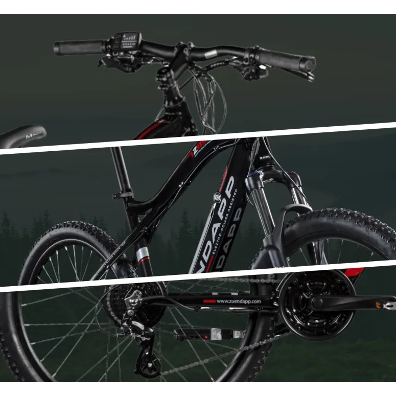 Elektryczny Rower Górski 27,5 Męski Damski MTB Tarcze ALU Cyngle Stopka