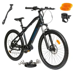 Rower Elektryczny Męski Damski Górski 27,5 SHIMANO Altus 250 W LCD Tarcze