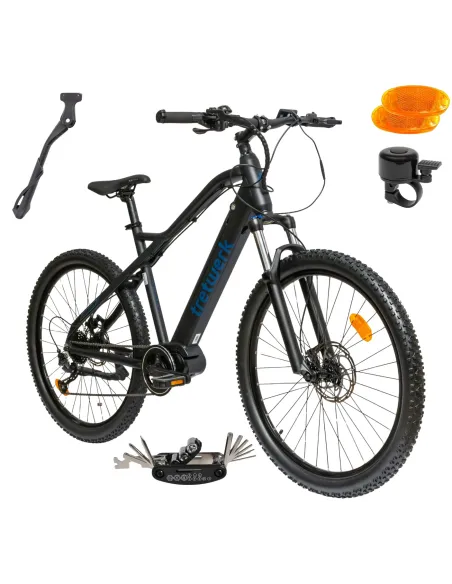 Rower Elektryczny Męski Damski Górski 27,5 SHIMANO Altus 250 W LCD Tarcze