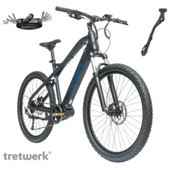 Rower Elektryczny Męski Damski Górski 27,5" Aluminium 250 W Hydraulika LCD