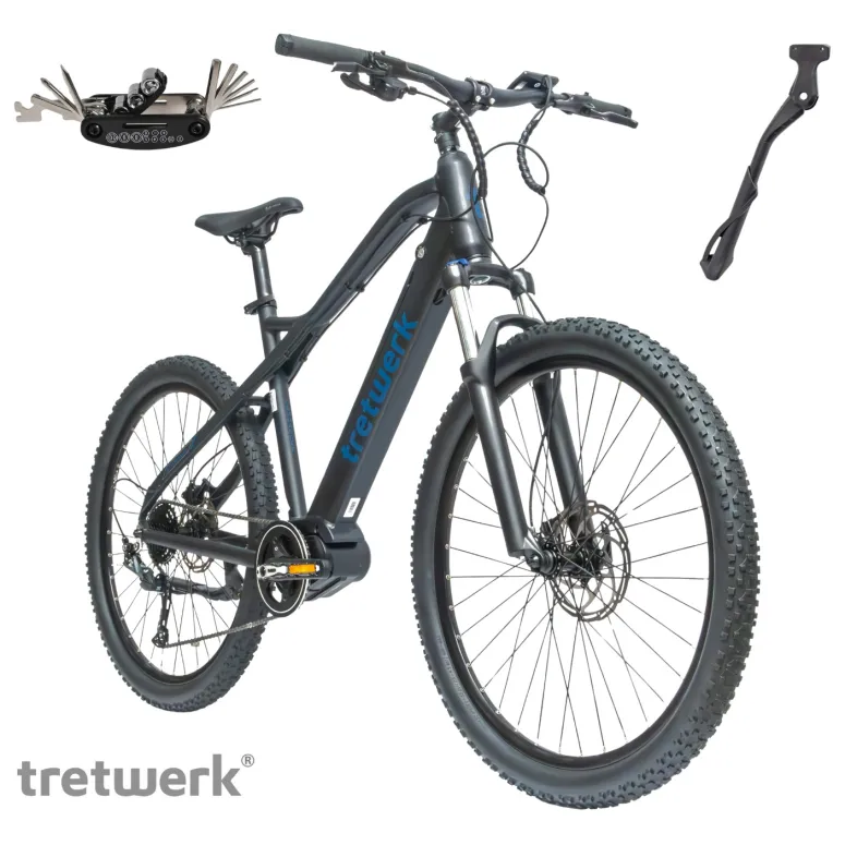 Rower Elektryczny Męski Damski Górski 27,5" Aluminium 250 W Hydraulika LCD