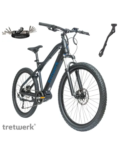 Rower Elektryczny Męski Damski Górski 27,5" Aluminium 250 W Hydraulika LCD