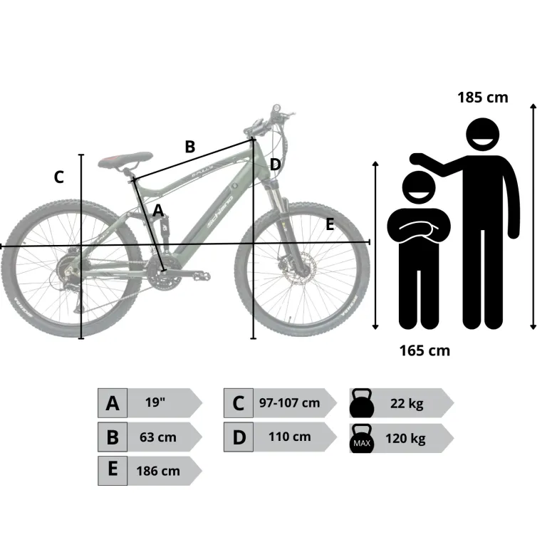 Rower Elektryczny Męski Damski Górski 27,5" MTB Tarcze Aluminium Full Amory