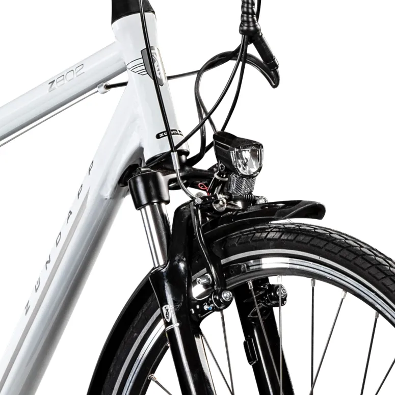 Rower Elektryczny Męski Trekkingowy 28" SHIMANO Aluminium 250 W Amortyzacja