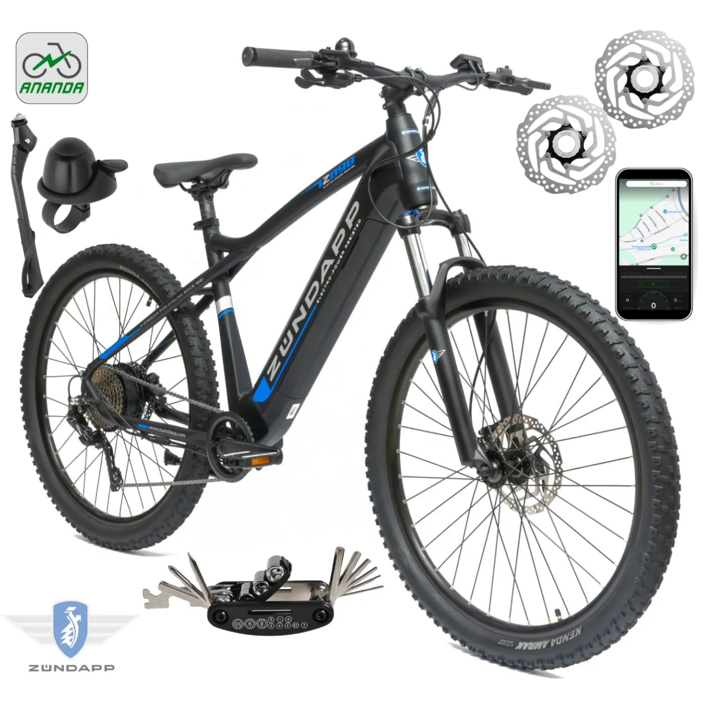 Rower Elektryczny Męski Damski Górski 27,5" LCD 250 W Aplikacja 2025 MTB