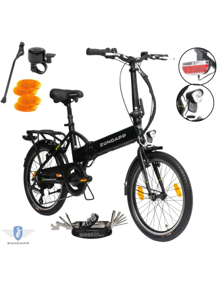 Rower Elektryczny Damski Męski Składany 20" Miejski Składak 2025 LED 250 W