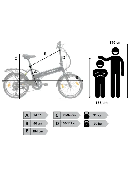 Rower Elektryczny Damski Męski Składany 20" Miejski Składak 2025 LED 250 W