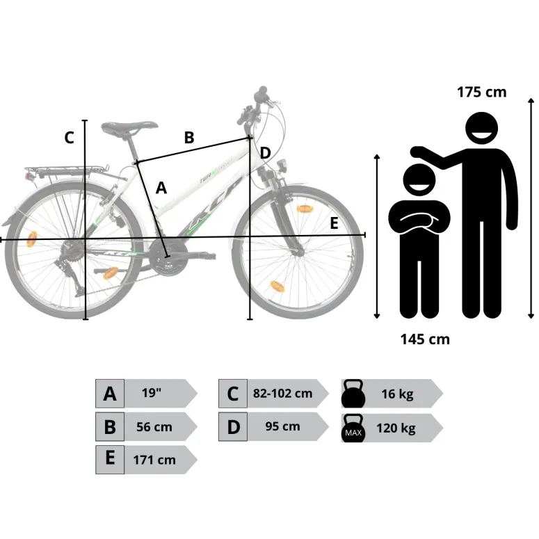 Rower Damski Trekkingowy Miejski Koła 26" SHIMANO Dynamo Amortyzacja GRATIS