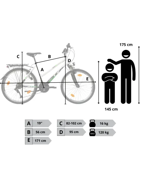 Rower Damski Trekkingowy Miejski Koła 26" SHIMANO Dynamo Amortyzacja GRATIS