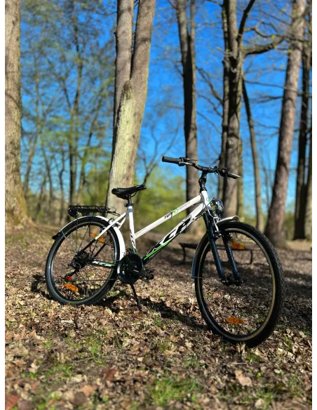 Rower Damski Trekkingowy Miejski Koła 26" SHIMANO Dynamo Amortyzacja GRATIS