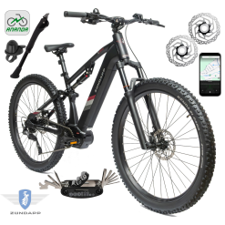Rower Elektryczny Męski Damski Górski 29" SHIMANO 110 Nm Aplikacja 2025 LCD