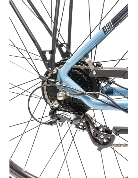 Rower Elektryczny Męski Trekkingowy 28" Alu SHIMANO 250 W Aplikacja LCD