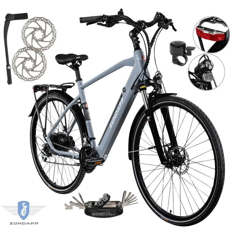 Rower Elektryczny Męski Trekkingowy 28 250W Shimano Amortyzacja Hydraulika