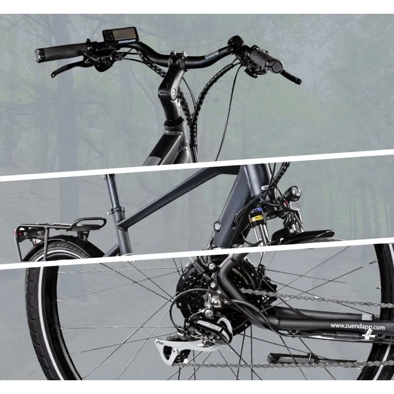 Rower Elektryczny Męski Trekkingowy 28 250W Shimano Amortyzacja Hydraulika