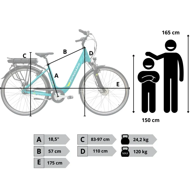 Rower Elektryczny Damski Miejski Koła 28" SHIMANO Nexus 250 W LCD Aplikacja