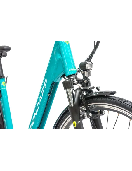 Rower Elektryczny Damski Miejski Koła 28" SHIMANO Nexus 250 W LCD Aplikacja