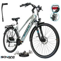 Rower Elektryczny Damski Miejski 28" Aluminium Hydraulika LCD 250 W Acera