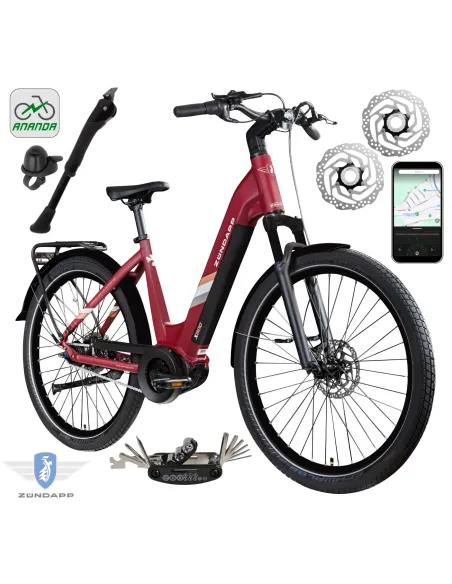 Rower Elektryczny Damski Miejski 27,5 SHIMANO Nexus LCD Aplikacja 2025 250W