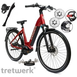 Rower Elektryczny Damski Miejski 28" SHIMANO Nexus Hydraulika Alu LCD 250 W