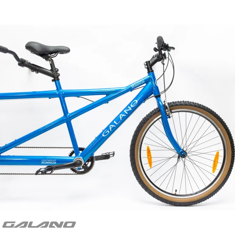 Rower Tandem Damski Męski Miejski Trekkingowy 26" SHIMANO Aluminium Dzwonek