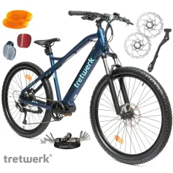 Rower Elektryczny Damski Męski Górski Koła 27,5" MTB Shimano LCD 250W Amory