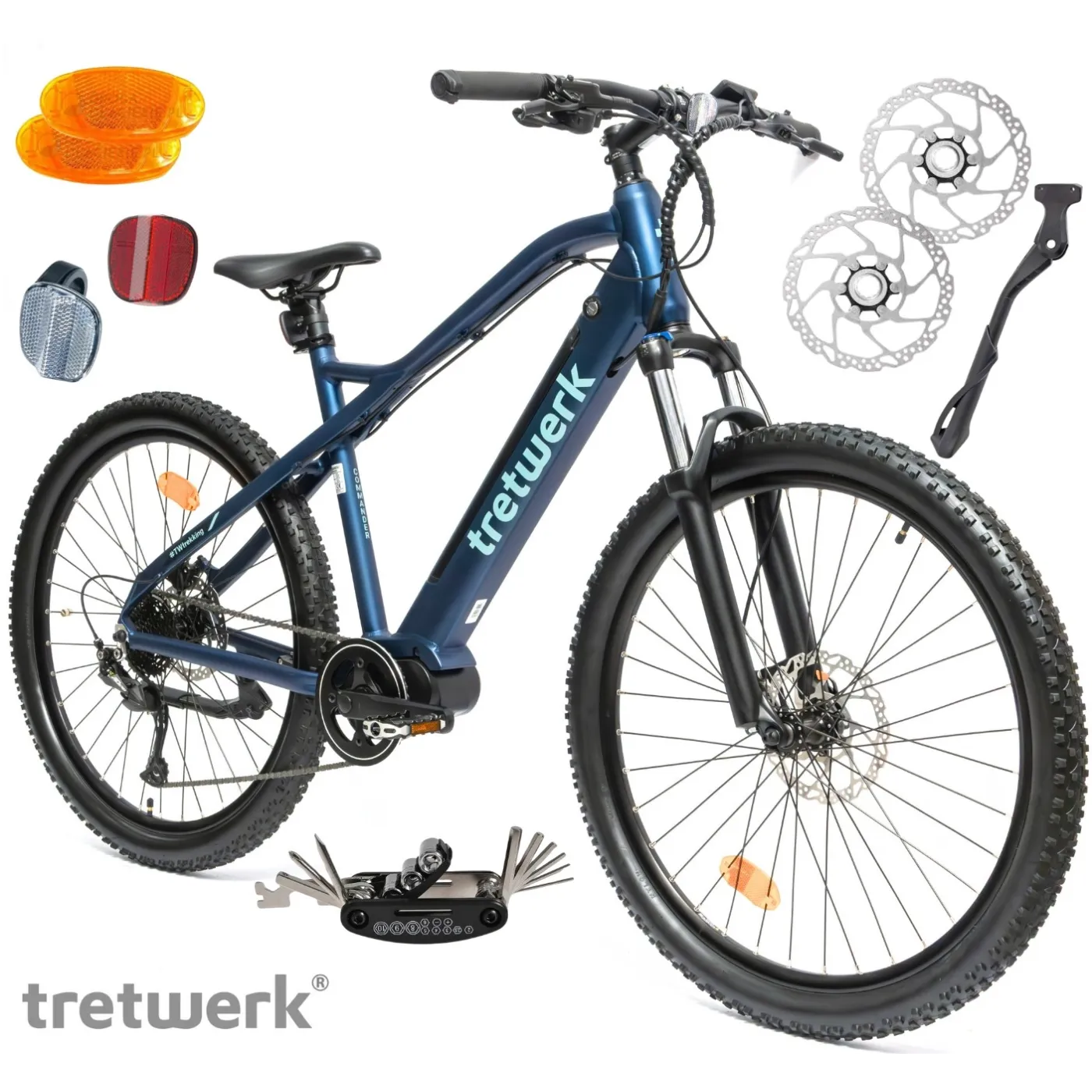 Rower Elektryczny Damski Męski Górski Koła 27,5" MTB Shimano LCD 250W Amory
