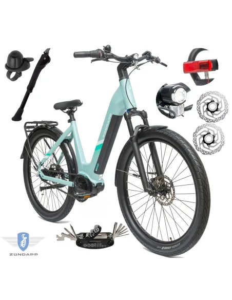 Rower Elektryczny Damski Trekkingowy 27,5 SHIMANO Nexus LCD Hydraulika 250W