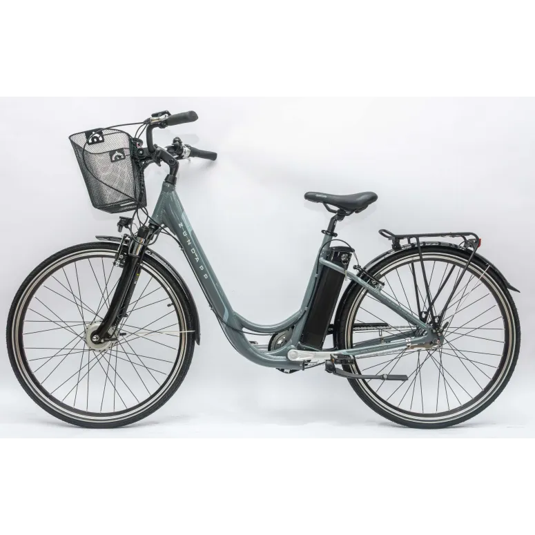 Rower Elektryczny Damski Miejski 28 SHIMANO Nexus 250 W LCD Aluminium Amory