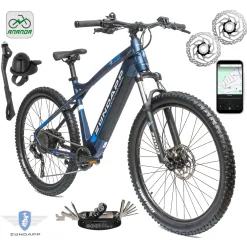 Rower Elektryczny Męski Damski Górski 27,5 MTB Deore LCD Aplikacja NFC 2025