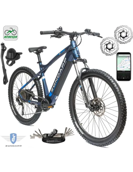 Rower Elektryczny Męski Damski Górski 27,5 MTB Deore LCD Aplikacja NFC 2025