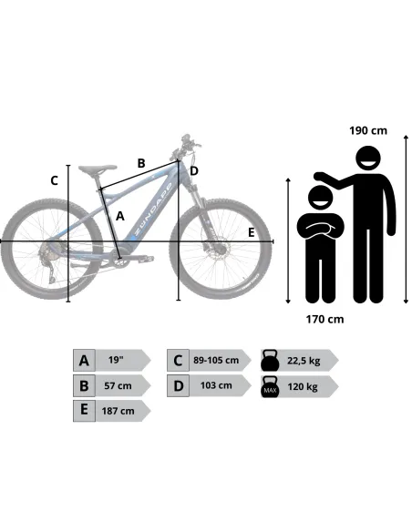 Rower Elektryczny Męski Damski Górski 27,5 MTB Deore LCD Aplikacja NFC 2025
