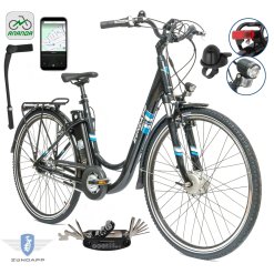 Rower Elektryczny Damski Miejski 28" SHIMANO Nexus 250 W LCD 2025 Aplikacja