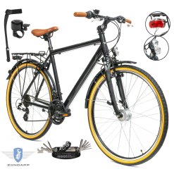 Rower Męski Trekkingowy 28" SHIMANO Alu Amory Oświetlenie Dynamo Bagażnik