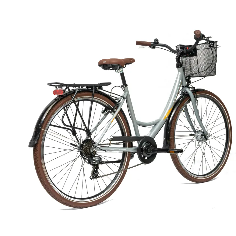 Rower Damski Miejski 28" SHIMANO Oświetlenie Dynamo Koszyk Bagażnik Stopka