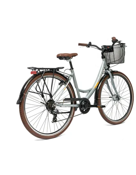 Rower Damski Miejski 28" SHIMANO Oświetlenie Dynamo Koszyk Bagażnik Stopka