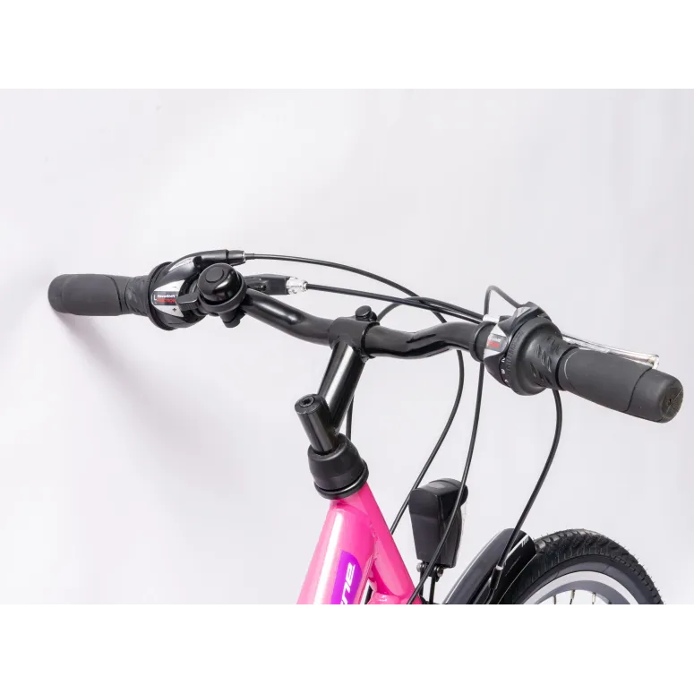 Rower Damski Miejski 26" Dziewczęcy SHIMANO Bagażnik Oświetlenie Stopka