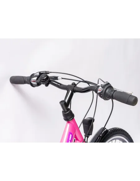 Rower Damski Miejski 26" Dziewczęcy SHIMANO Bagażnik Oświetlenie Stopka