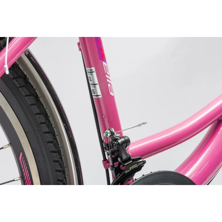 Rower Damski Miejski 26" Dziewczęcy SHIMANO Bagażnik Oświetlenie Stopka