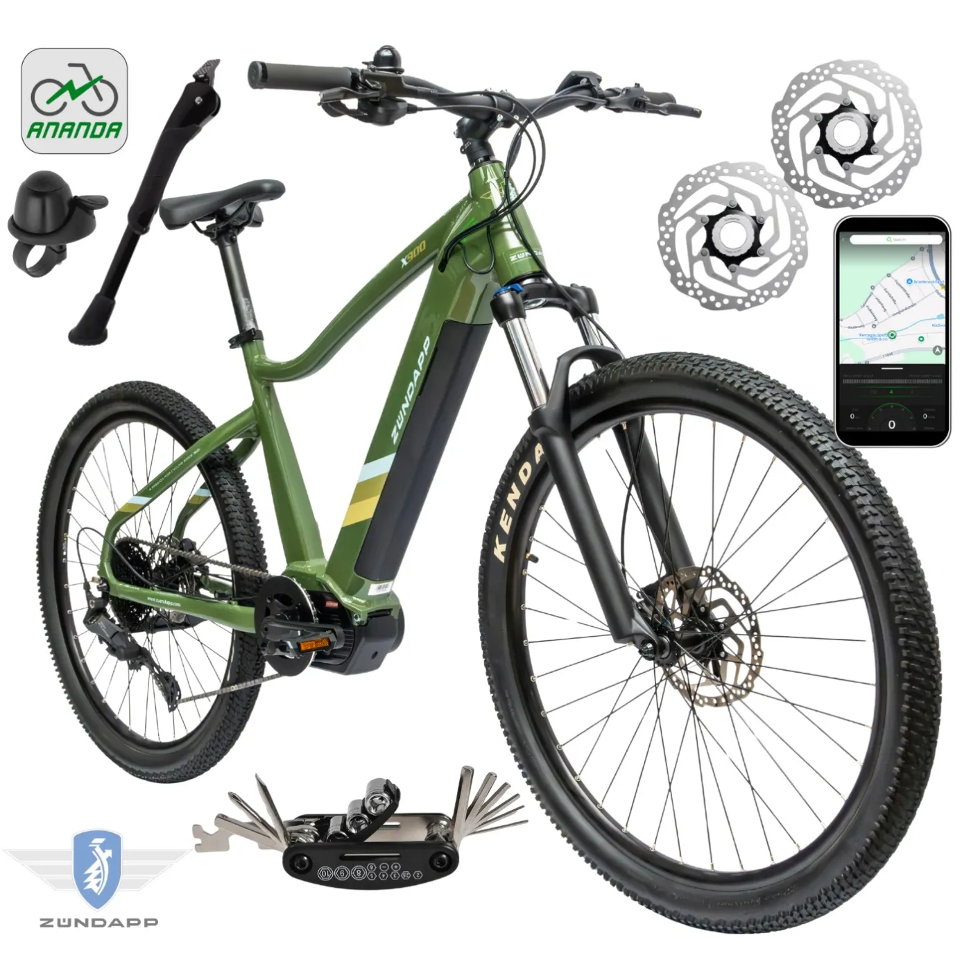 Rower Elektryczny Męski Damski Górski 27,5" SHIMANO 2025 Aplikacja 250W LCD