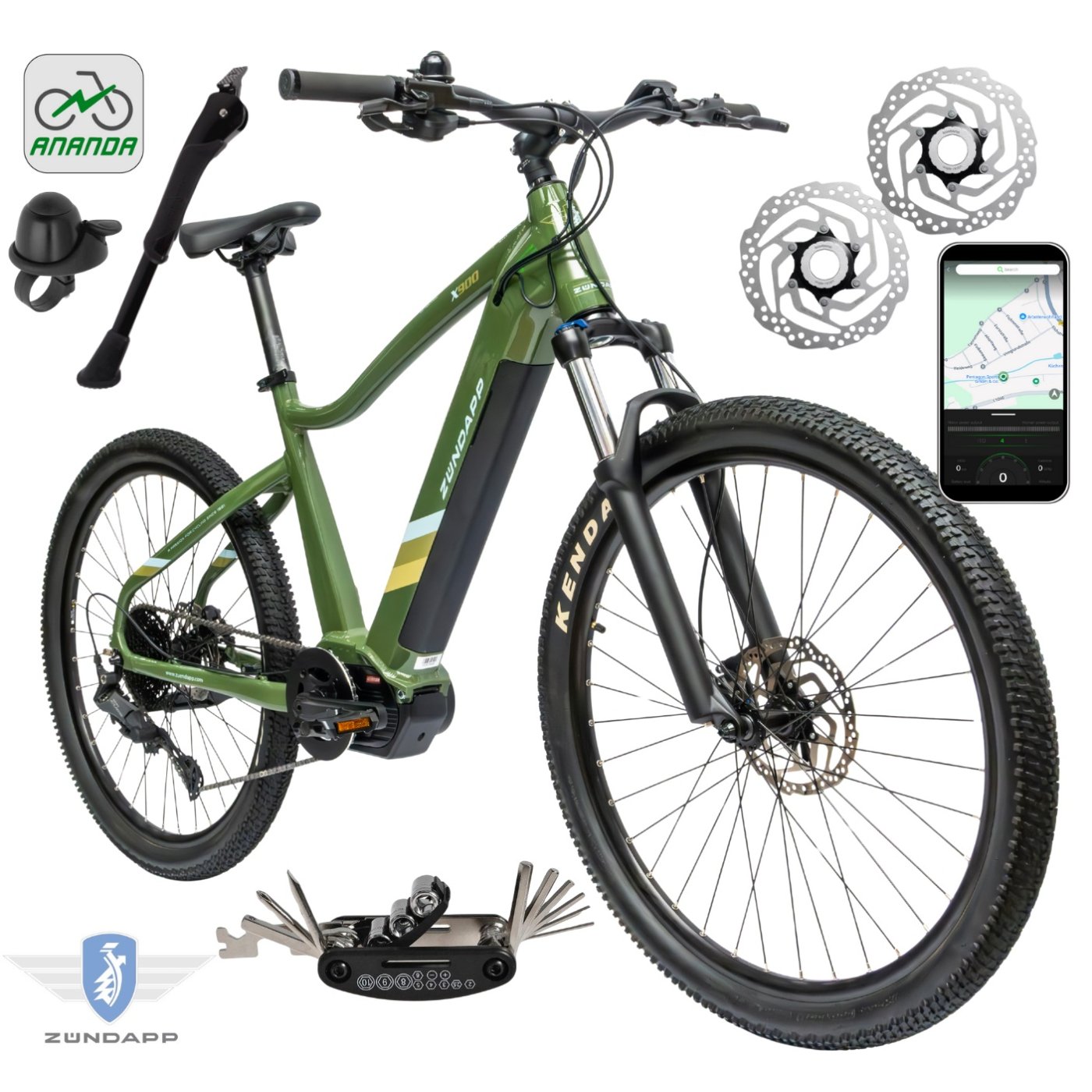 Rower Elektryczny Męski Damski Górski 27,5" SHIMANO 2025 Aplikacja 250W LCD