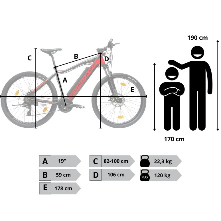 Rower Elektryczny Męski Damski Górski 27,5" Alu Tarcze MTB Amory Stopka