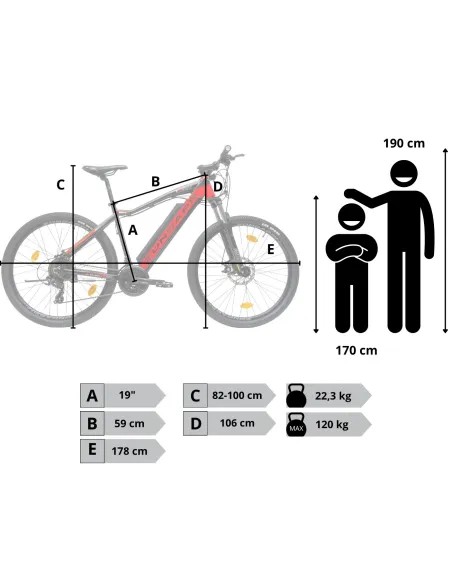 Rower Elektryczny Męski Damski Górski 27,5" Alu Tarcze MTB Amory Stopka