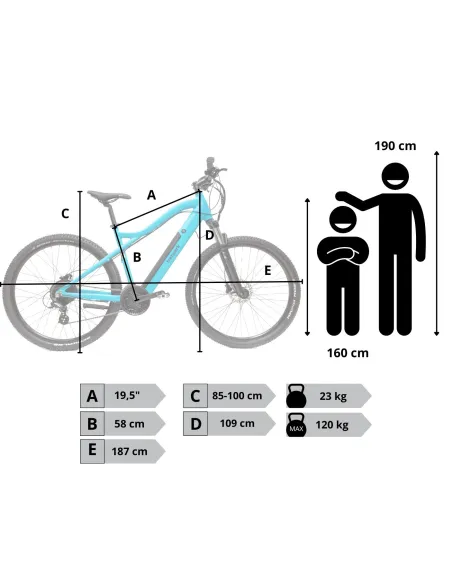 Rower Elektryczny Damski Męski Górski Koła 29" MTB Shimano Altus Hydraulika