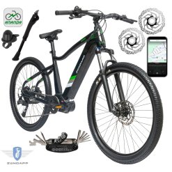 Rower Elektryczny Męski Damski Górski 27,5" SHIMANO 2025 Aplikacja LCD 250W