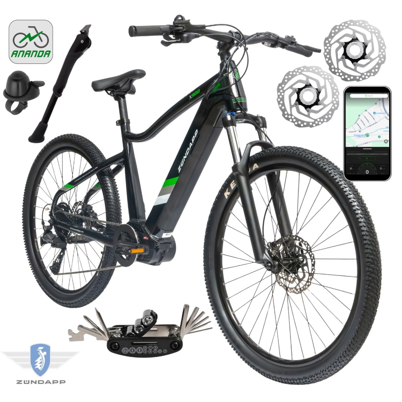 Rower Elektryczny Męski Damski Górski 27,5" SHIMANO 2025 Aplikacja LCD 250W