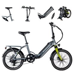 Elektryczny Rower Miejski 20 ALU Składak Revo 13Ah 250W 5 Tryb Wspomaganie
