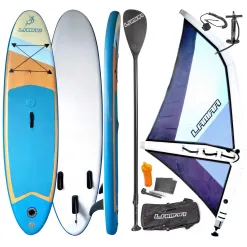 Deska SUP do Pływania Dmuchana Żagiel Wiosło Pompka Lamar 290 Windsurfing