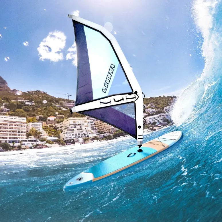 Deska SUP do Pływania Dmuchana Żagiel Wiosło Pompka Lamar 290 Windsurfing