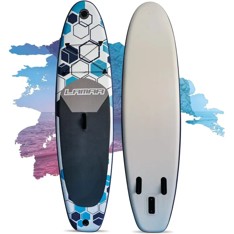 Deska SUP do Pływania Dmuchana Lamar Stand Up Paddle 290 Zestaw Akcesoria