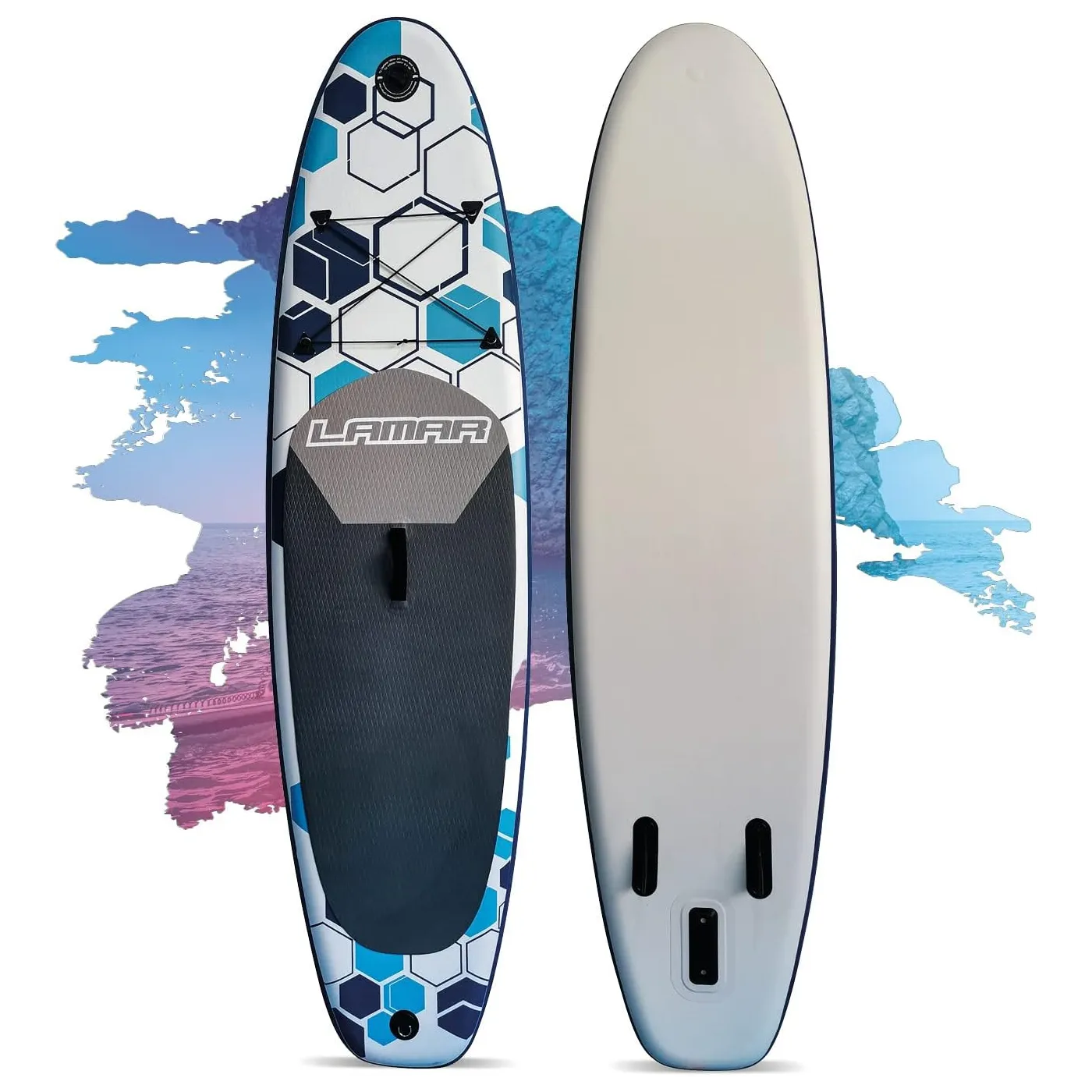 Deska SUP do Pływania Dmuchana Lamar Stand Up Paddle 290 Zestaw Akcesoria